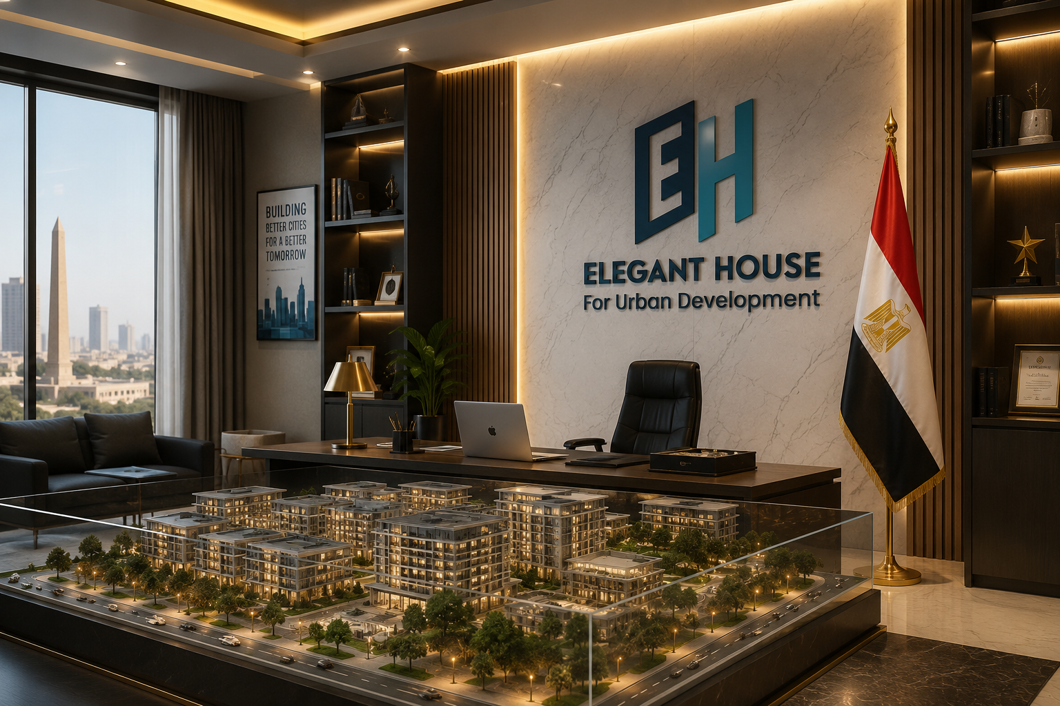 Contemporary residential development representing Elegant House urban planning