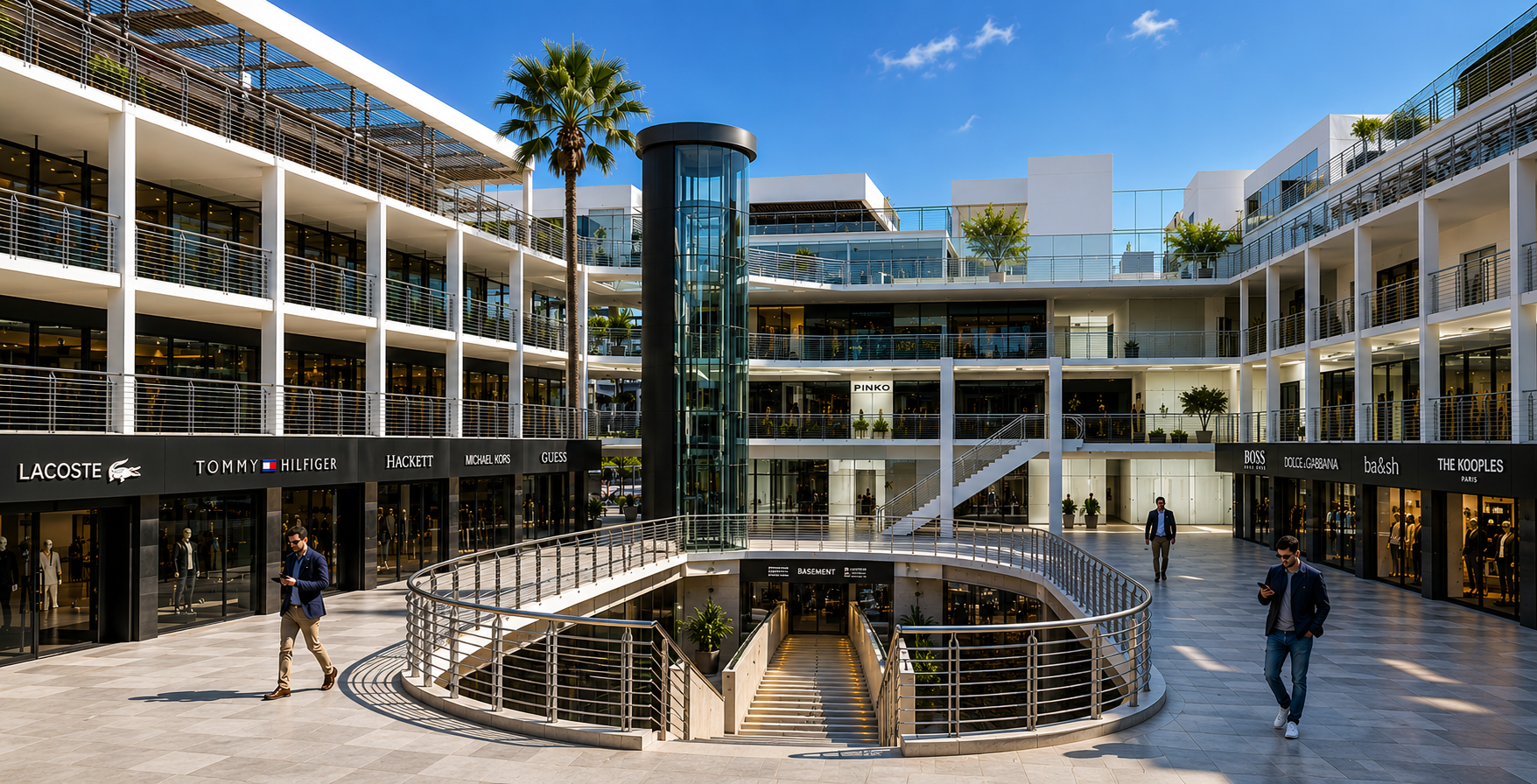 Palm Square mixed-use development in the University District of New Borg El Arab